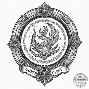 A neo-traditional tattoo of the fraser clan c... - эскиз тату (№1753254442_0, 23.07.2025 07:07) — tattoo-photo.ru
