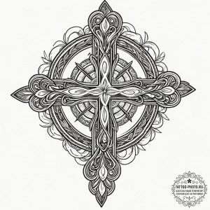 Happiness (symbol), tattoo sketch design, det... - эскиз тату (№1753255663_0, 23.07.2025 07:27) — tattoo-photo.ru