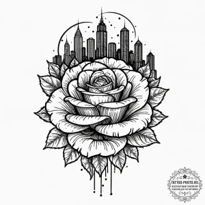 Tattoo design a retro character silhouette ag... - эскиз тату (№1753263138_0, 23.07.2025 09:32) — tattoo-photo.ru