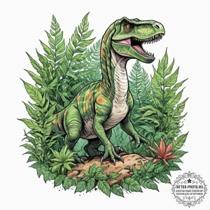150. (jurassic park) a watercolor sketch of a... - эскиз тату (№1753267623_0, 23.07.2025 10:47) — tattoo-photo.ru