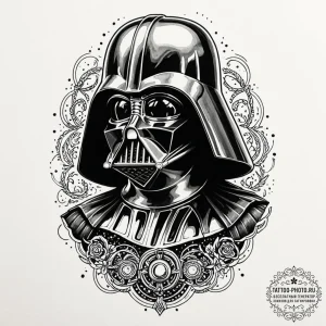 Dotwork tattoo of darth vader's chest box, in... - эскиз тату (№1753268486_0, 23.07.2025 11:01) — tattoo-photo.ru
