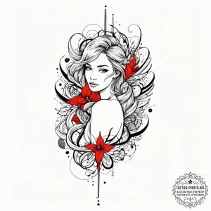 Tattoo design a quote about embracing flaws o... - эскиз тату (№1753283378_0, 23.07.2025 15:09) — tattoo-photo.ru