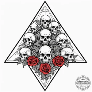 Tattoo sketch a group of abstract figures sup... - эскиз тату (№1753285988_0, 23.07.2025 15:53) — tattoo-photo.ru