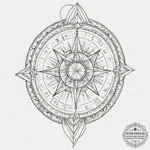 Tattoo design a celestial map with a single,... - эскиз тату (№1753293128_0, 23.07.2025 17:52) — tattoo-photo.ru
