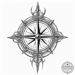 Tattoo design a minimalist crosshair linework... - эскиз тату (№1753293383_0, 23.07.2025 17:56) — tattoo-photo.ru