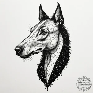 Kelpie, concept art for tattoo, dotwork shadi... - эскиз тату (№1753298471_0, 23.07.2025 19:21) — tattoo-photo.ru