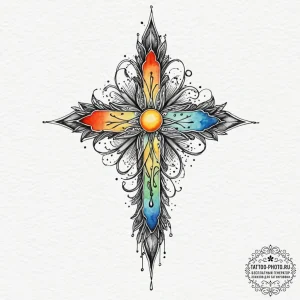 A watercolor sketch of the wall, immense and... - эскиз тату (№1753298803_0, 23.07.2025 19:26) — tattoo-photo.ru