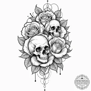Tattoo sketch an abstract flow of energy betw... - эскиз тату (№1753300709_0, 23.07.2025 19:58) — tattoo-photo.ru