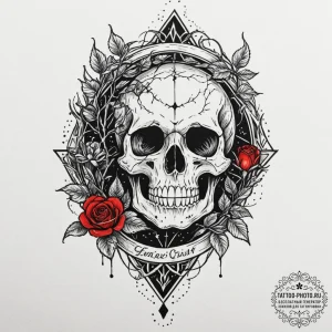 Tattoo sketch a glowing portal frame in a dar... - эскиз тату (№1753301493_0, 23.07.2025 20:11) — tattoo-photo.ru
