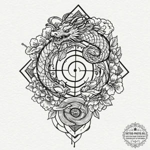 Companion cube (from portal), ink illustratio... - эскиз тату (№1753301661_0, 23.07.2025 20:14) — tattoo-photo.ru