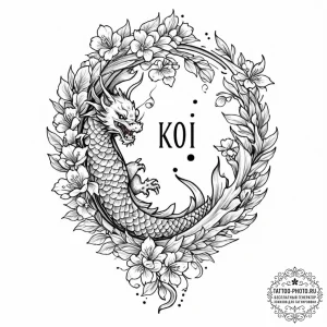 Tattoo design: a neo-traditional lunitsa, wit... - эскиз тату (№1753302490_0, 23.07.2025 20:28) — tattoo-photo.ru
