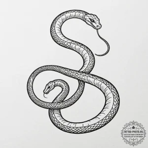 Tattoo design an uroboros serpent, where its... - эскиз тату (№1753304193_0, 23.07.2025 20:56) — tattoo-photo.ru