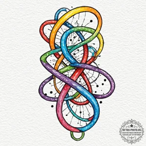 Tattoo sketch a person's dna helix, but the s... - эскиз тату (№1753304448_0, 23.07.2025 21:00) — tattoo-photo.ru