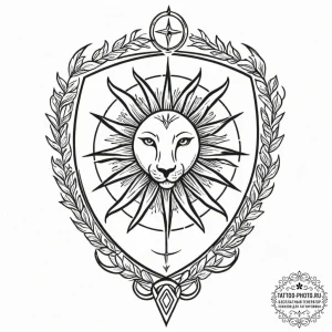 Tattoo sketch a zodiac symbol integrated into... - эскиз тату (№1753306041_0, 23.07.2025 21:27) — tattoo-photo.ru