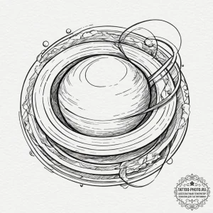 Tattoo design the rings of saturn, but they a... - эскиз тату (№1753310417_0, 23.07.2025 22:40) — tattoo-photo.ru
