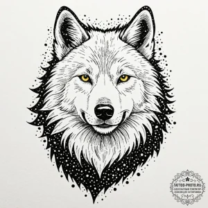 A graphic novel style sketch of jon snow with... - эскиз тату (№1753315255_0, 24.07.2025 00:00) — tattoo-photo.ru