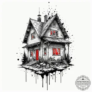 Tattoo design a minimalist representation of... - эскиз тату (№1753315938_0, 24.07.2025 00:12) — tattoo-photo.ru