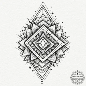 Tattoo design an abstract interpretation of a... - эскиз тату (№1753316852_0, 24.07.2025 00:27) — tattoo-photo.ru
