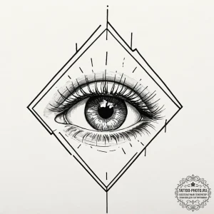 Eye mountain, tattoo sketch design, clean lin... - эскиз тату (№1753317840_0, 24.07.2025 00:44) — tattoo-photo.ru