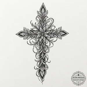 Tattoo design a plant whose shadow is a compl... - эскиз тату (№1753319812_0, 24.07.2025 01:16) — tattoo-photo.ru