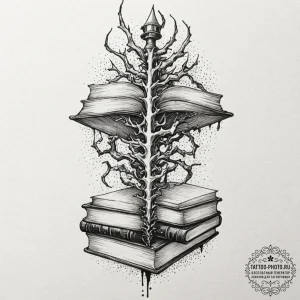 Tattoo design a human spine, but the vertebra... - эскиз тату (№1753319888_0, 24.07.2025 01:18) — tattoo-photo.ru