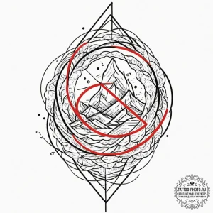 Engraving, tattoo sketch design, black and re... - эскиз тату (№1753320720_0, 24.07.2025 01:32) — tattoo-photo.ru