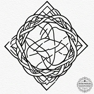 Tattoo design a symbol of unbreakable knotwor... - эскиз тату (№1753320796_0, 24.07.2025 01:33) — tattoo-photo.ru