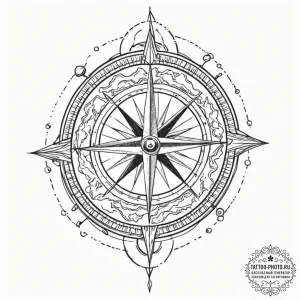 Tattoo sketch a set of adventurer's tools a b... - эскиз тату (№1753320949_0, 24.07.2025 01:35) — tattoo-photo.ru