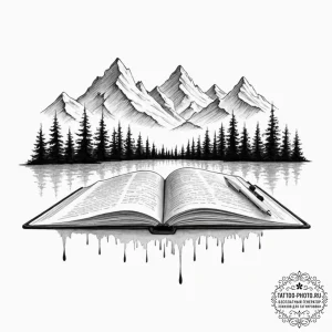Tattoo sketch a minimalist "afk" away from ke... - эскиз тату (№1753321630_0, 24.07.2025 01:47) — tattoo-photo.ru