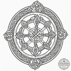 Tattoo design a zodiac symbol formed by inter... - эскиз тату (№1753322159_0, 24.07.2025 01:55) — tattoo-photo.ru