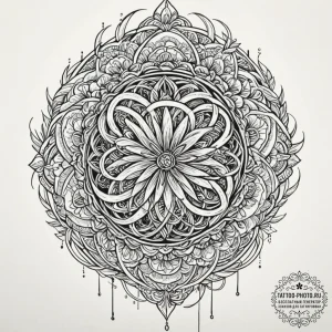 Tattoo design an abstract representation of "... - эскиз тату (№1753323684_0, 24.07.2025 02:21) — tattoo-photo.ru