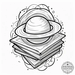 Tattoo design the rings of saturn, but they a... - эскиз тату (№1753325046_0, 24.07.2025 02:44) — tattoo-photo.ru