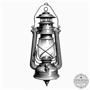 Tattoo sketch a vintage lantern casting a war... - эскиз тату (№1753328612_0, 24.07.2025 03:43) — tattoo-photo.ru