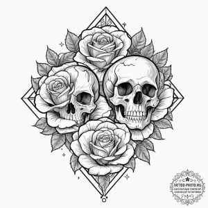 Tattoo design two halves of a telescope, look... - эскиз тату (№1753337688_0, 24.07.2025 06:14) — tattoo-photo.ru