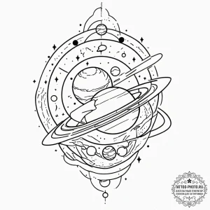 A sketch of the planet express ship from futu... - эскиз тату (№1753338217_0, 24.07.2025 06:23) — tattoo-photo.ru