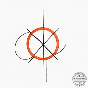 A watercolor sketch of an orange, a symbol of... - эскиз тату (№1753345070_0, 24.07.2025 08:17) — tattoo-photo.ru