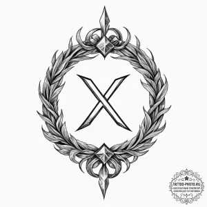 The great rune from elden ring, tattoo sketch... - эскиз тату (№1753345827_0, 24.07.2025 08:30) — tattoo-photo.ru