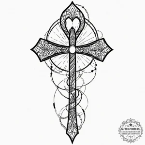 Tattoo sketch an ancient egyptian 'ankh' for... - эскиз тату (№1753345978_0, 24.07.2025 08:32) — tattoo-photo.ru