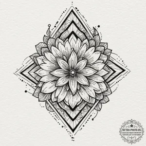 Tattoo sketch an abstract representation of a... - эскиз тату (№1753346888_0, 24.07.2025 08:48) — tattoo-photo.ru