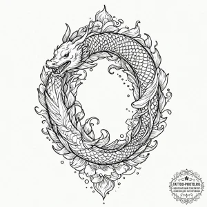 A linework tattoo of the phrase "welcome! eve... - эскиз тату (№1753348782_0, 24.07.2025 09:19) — tattoo-photo.ru