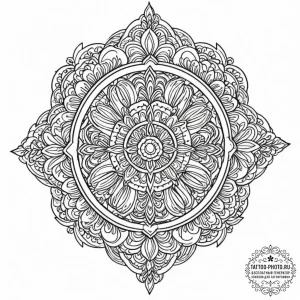Tattoo sketch a symbol representing a signifi... - эскиз тату (№1753348858_0, 24.07.2025 09:20) — tattoo-photo.ru