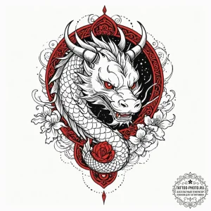 Tattoo sketch a zodiac animal head with a cla... - эскиз тату (№1753349766_0, 24.07.2025 09:36) — tattoo-photo.ru