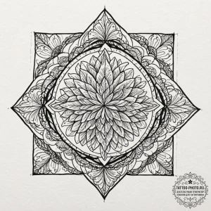 Tattoo design a quilt patch with a meaningful... - эскиз тату (№1753355009_0, 24.07.2025 11:03) — tattoo-photo.ru