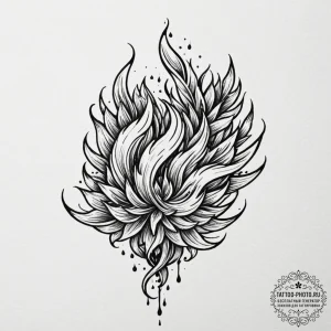 Tattoo sketch a plant growing from a pile of... - эскиз тату (№1753356144_0, 24.07.2025 11:22) — tattoo-photo.ru