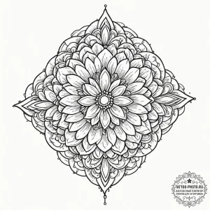 Tattoo sketch a bouquet of wildflowers, varie... - эскиз тату (№1753359854_0, 24.07.2025 12:24) — tattoo-photo.ru