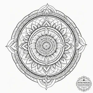 Tattoo sketch an abstract depiction of contro... - эскиз тату (№1753360291_0, 24.07.2025 12:31) — tattoo-photo.ru