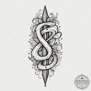 Tattoo design a child's name in their own act... - эскиз тату (№1753360743_0, 24.07.2025 12:39) — tattoo-photo.ru