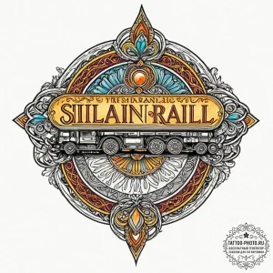 A sketch of the business card with the "silia... - эскиз тату (№1753364527_0, 24.07.2025 13:42) — tattoo-photo.ru