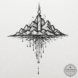 Tattoo design an abstract tattoo of a heavy,... - эскиз тату (№1753366731_0, 24.07.2025 14:18) — tattoo-photo.ru
