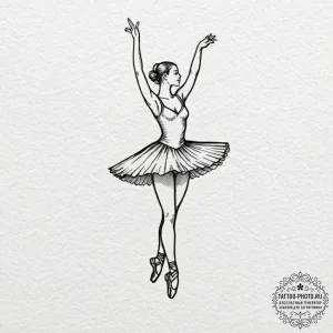 Tattoo design a delicate outline of a classic... - эскиз тату (№1753367331_0, 24.07.2025 14:28) — tattoo-photo.ru
